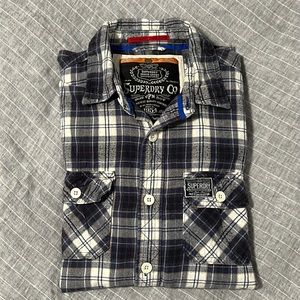 Superdry plaid long sleeve button down